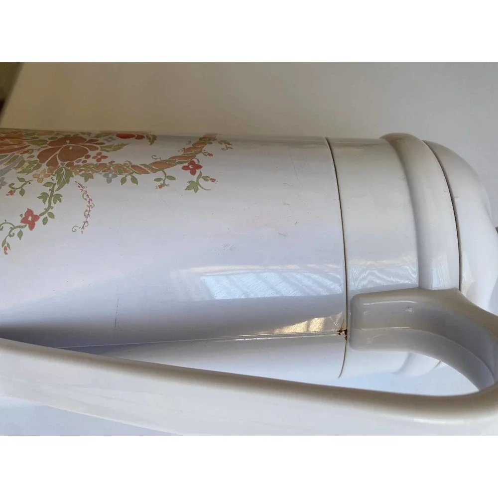 Vintage King White Flower Basket‎ Coffee Carafe Thermo Pitcher